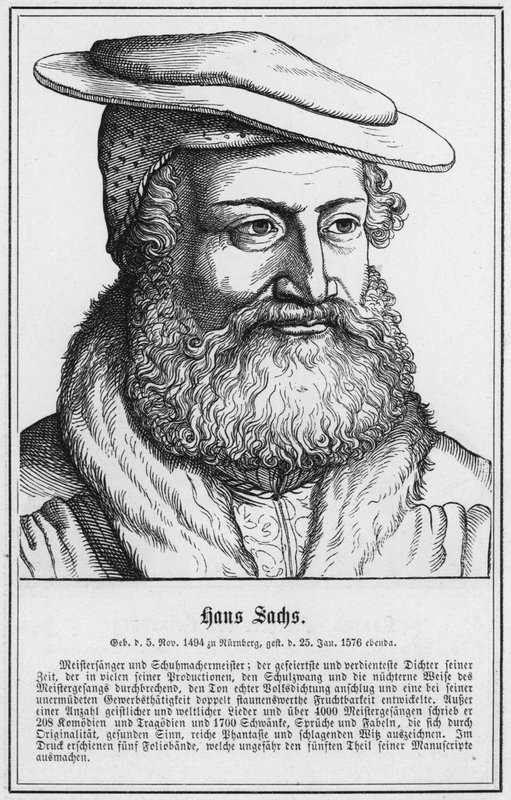 Hans Sachs (grafika) autorstwa German School