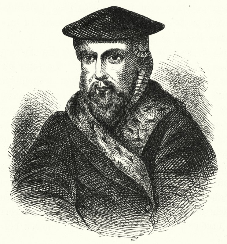 Hans Tausen, duński luterański teolog Reformacji (rycina) autorstwa German School