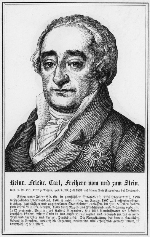 Heinrich Friedrich Carl, Freiherr von und zum Stein (grafika) autorstwa German School