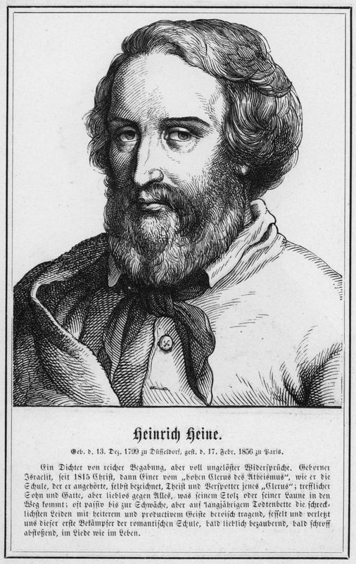 Heinrich Heine (grawerunek) autorstwa German School