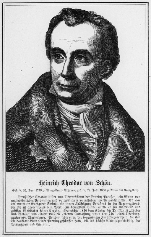 Heinrich Theodor von Schon (grafika) autorstwa German School
