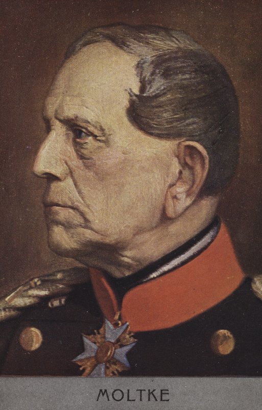 Helmuth von Moltke Starszy, niemiecki feldmarszałek (kolor lito) autorstwa German School