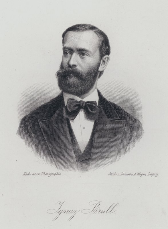 Ignaz Brull, urodzony na Morawach austriacki pianista i kompozytor (grafika) autorstwa German School