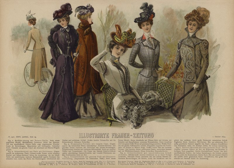 Ilustracja do Illustrirte Frauen-Zeitung (kolor lito) autorstwa German School