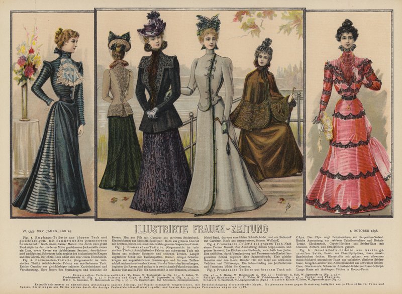 Ilustracja do Illustrirte Frauen-Zeitung (kolor lito) autorstwa German School