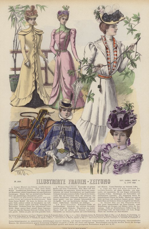Ilustracja do Illustrirte Frauen-Zeitung (kolor lito) autorstwa German School