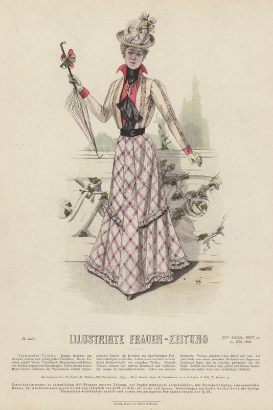 Ilustracja do Illustrirte Frauen-Zeitung (kolor lito) autorstwa German School