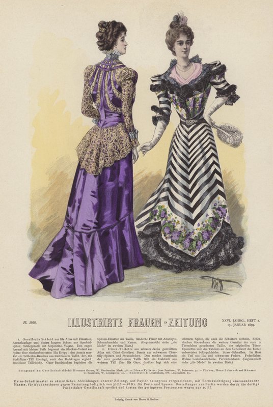 Ilustracja do Illustrirte Frauen-Zeitung (kolor lito) autorstwa German School