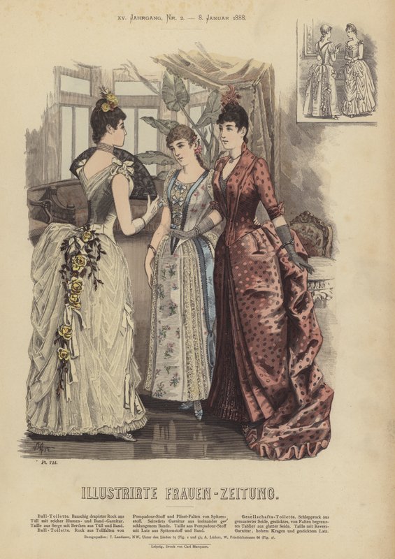 Ilustracja do Illustrirte Frauen-Zeitung (kolor lito) autorstwa German School
