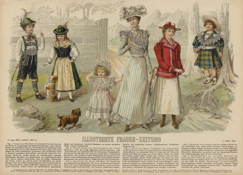 Ilustracja do Illustrirte Frauen-Zeitung (kolor lito) autorstwa German School