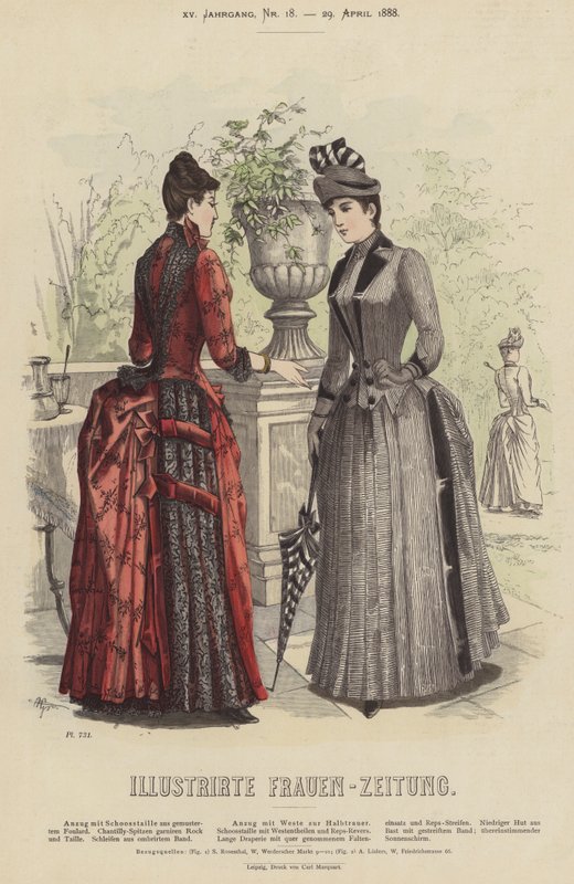 Ilustracja do Illustrirte Frauen-Zeitung (kolor lito) autorstwa German School