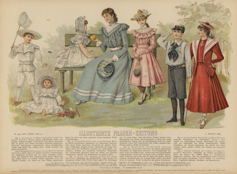 Ilustracja do Illustrirte Frauen-Zeitung (kolor lito) autorstwa German School