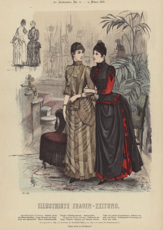 Ilustracja do Illustrirte Frauen-Zeitung (kolor lito) autorstwa German School