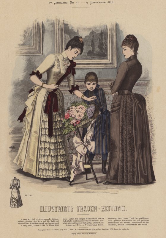 Ilustracja do Illustrirte Frauen-Zeitung (kolor lito) autorstwa German School