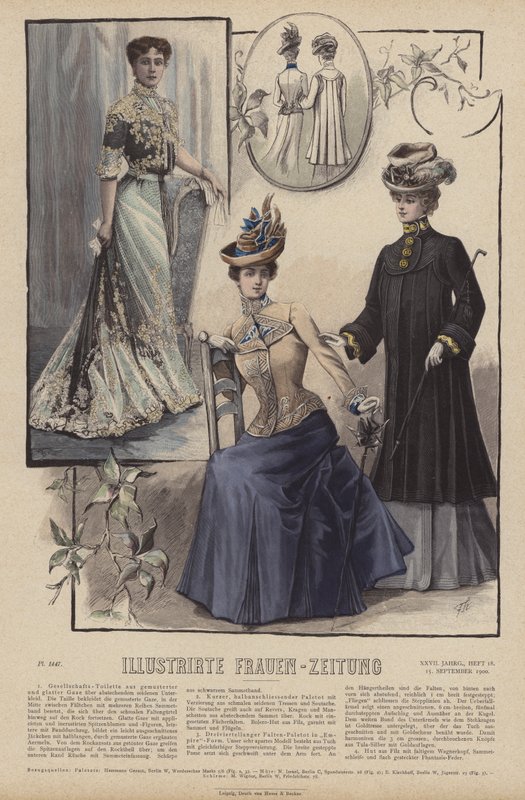 Ilustracja do Illustrirte Frauen-Zeitung (kolor lito) autorstwa German School
