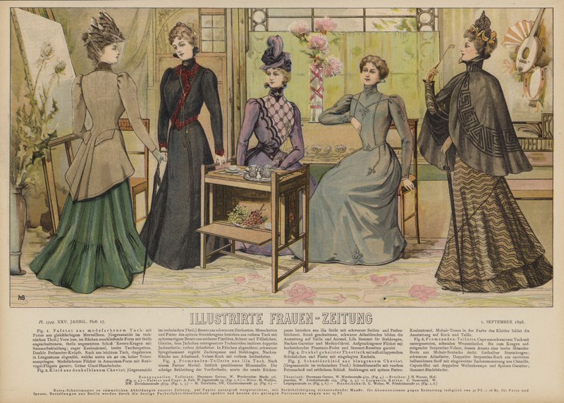 Ilustracja do Illustrirte Frauen-Zeitung (kolor lito) autorstwa German School