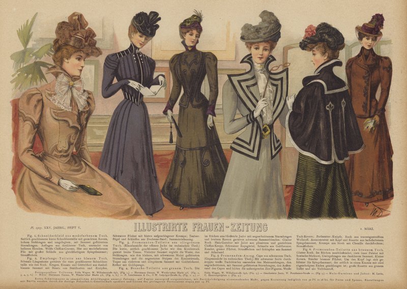 Ilustracja do Illustrirte Frauen-Zeitung (kolor lito) autorstwa German School