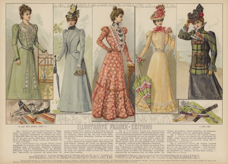 Ilustracja do Illustrirte Frauen-Zeitung (kolor lito) autorstwa German School