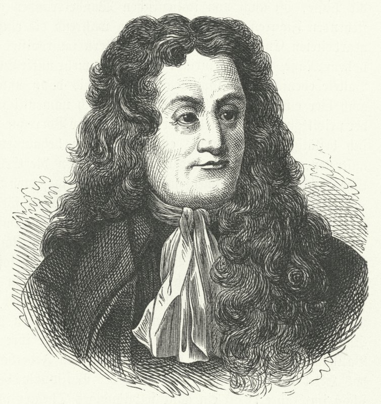 Jean de la Fontaine, francuski bajkopisarz (grafika) autorstwa German School