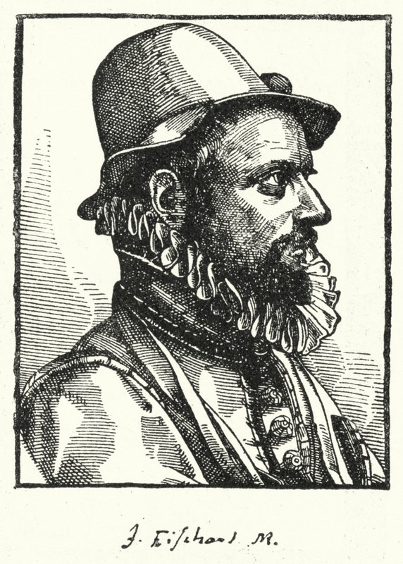 Johann Baptist Fischart, niemiecki satyryk (grafika) autorstwa German School