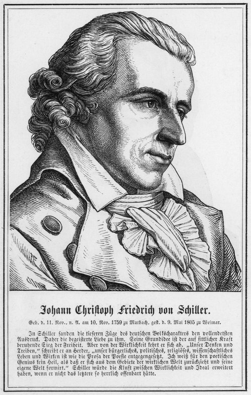 Johann Christoph Friedrich von Schiller (grafika) autorstwa German School