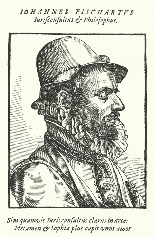 Johann Fischart, niemiecki satyryk i publicysta (grafika) autorstwa German School