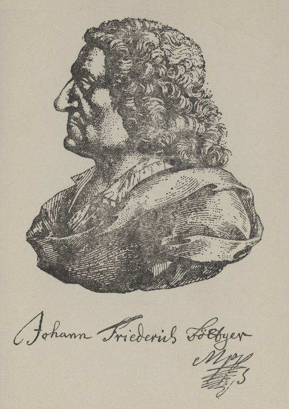 Johann Friedrich Boettger, niemiecki alchemik (litografia) autorstwa German School
