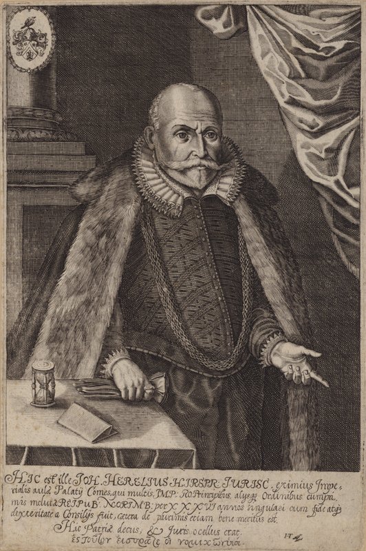 Johann Herel, niemiecki prawnik (grafika) autorstwa German School