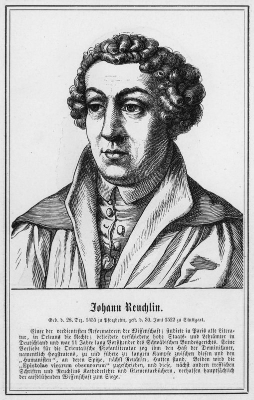 Johann Reuchlin (grafika) autorstwa German School