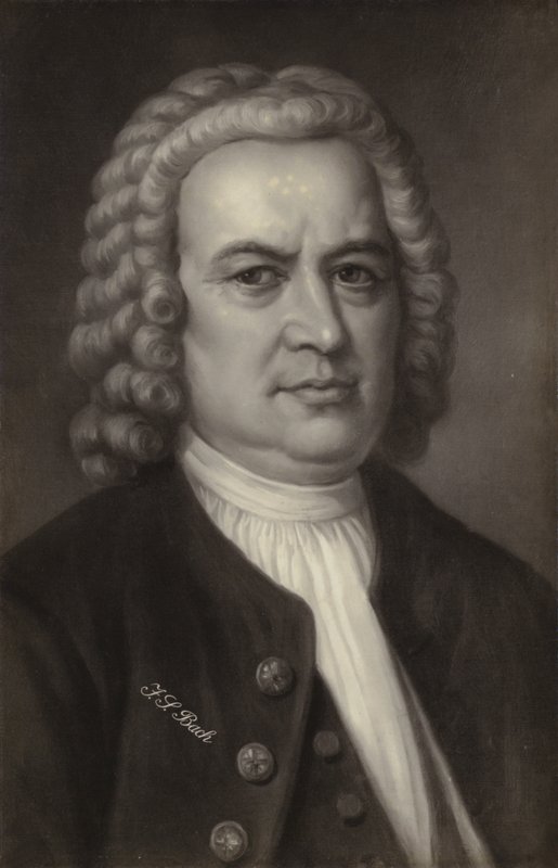 Johann Sebastian Bach, niemiecki kompozytor, organista, klawesynista, altowiolista i skrzypek epoki baroku (1685-1750) autorstwa German School