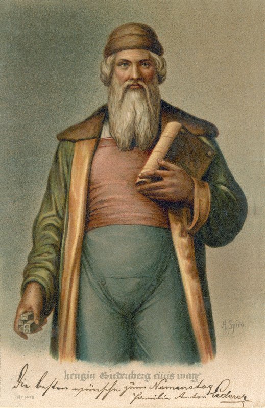 Johannes Gutenberg autorstwa German School