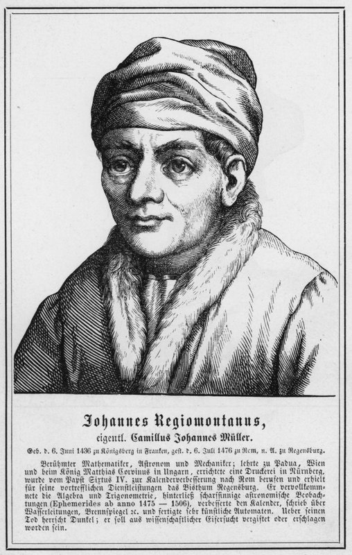 Johannes Regiomontanus (Grawerowanie) autorstwa German School