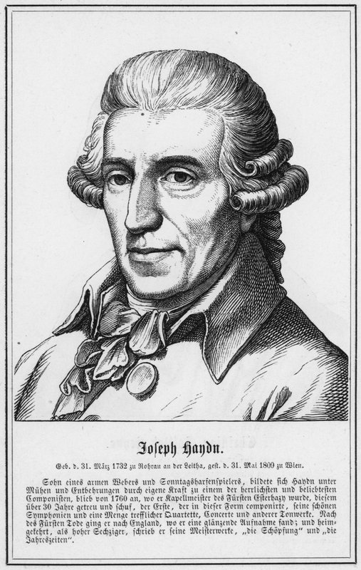 Joseph Haydn (Grawerowanie) autorstwa German School