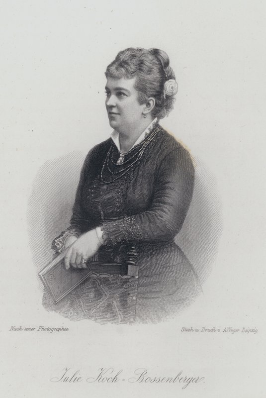 Julie Koch-Bossenberger, niemiecka śpiewaczka operowa i aktorka (grafika) autorstwa German School