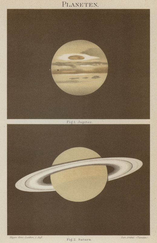 Jowisz i Saturn autorstwa German School