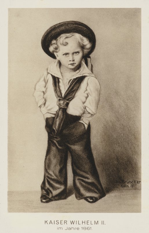 Kaiser Wilhelm II Niemiec jako małe dziecko autorstwa German School
