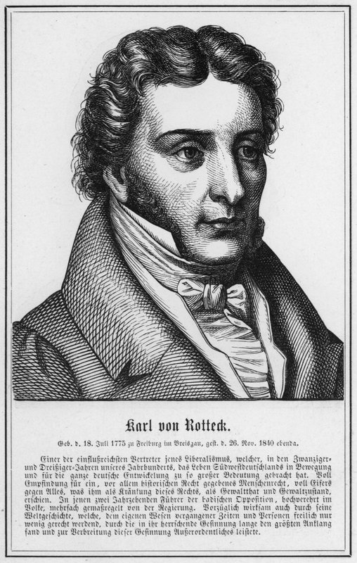 Karl von Rotteck (grafika) autorstwa German School