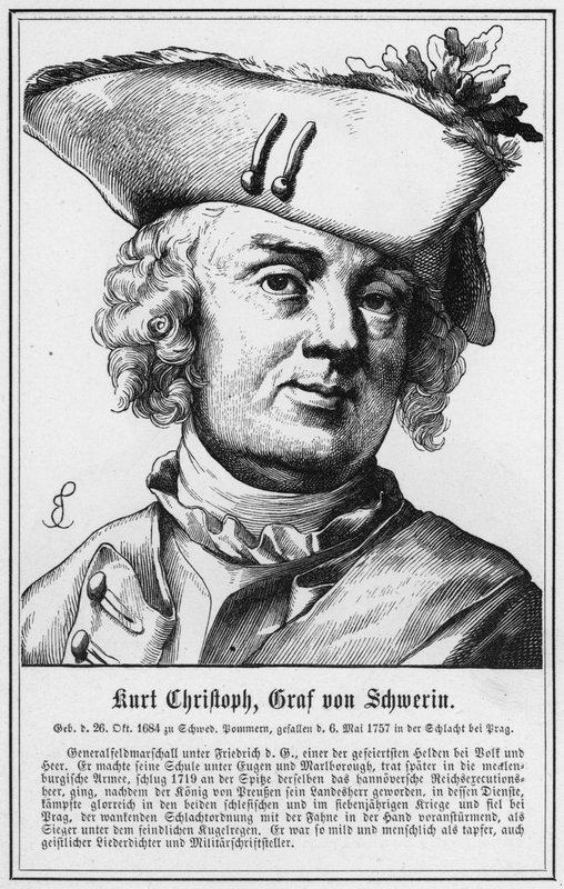 Kurt Christoph, hrabia Schwerin (grafika) autorstwa German School