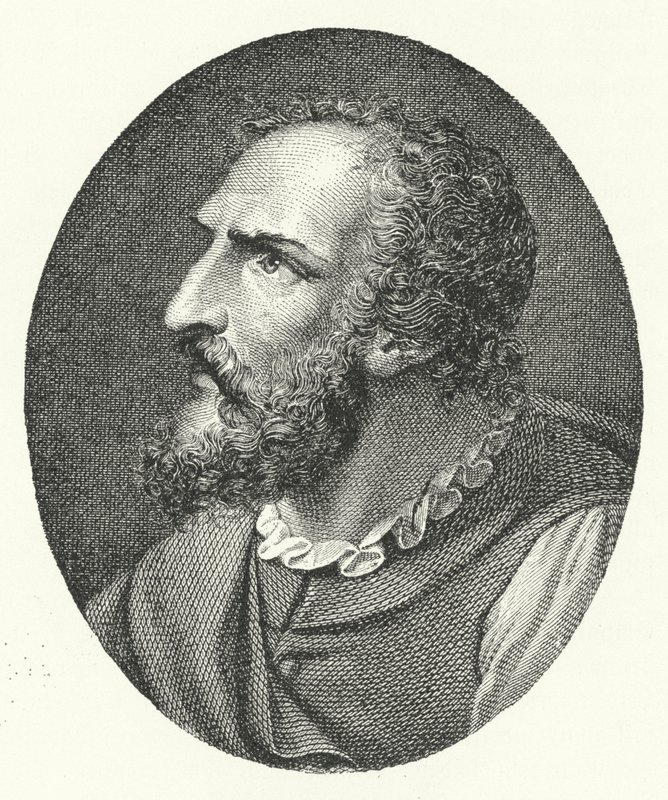 Ludovico Ariosto, włoski poeta (grafika) autorstwa German School