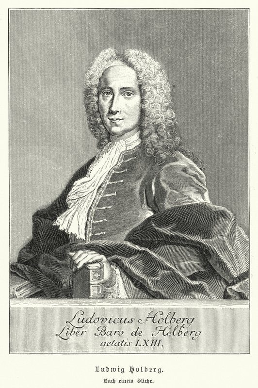Ludvig Holberg , duńsko-norweski dramaturg, filozof i historyk (lito) autorstwa German School
