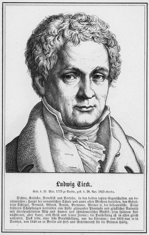 Ludwig Tieck (grafika) autorstwa German School