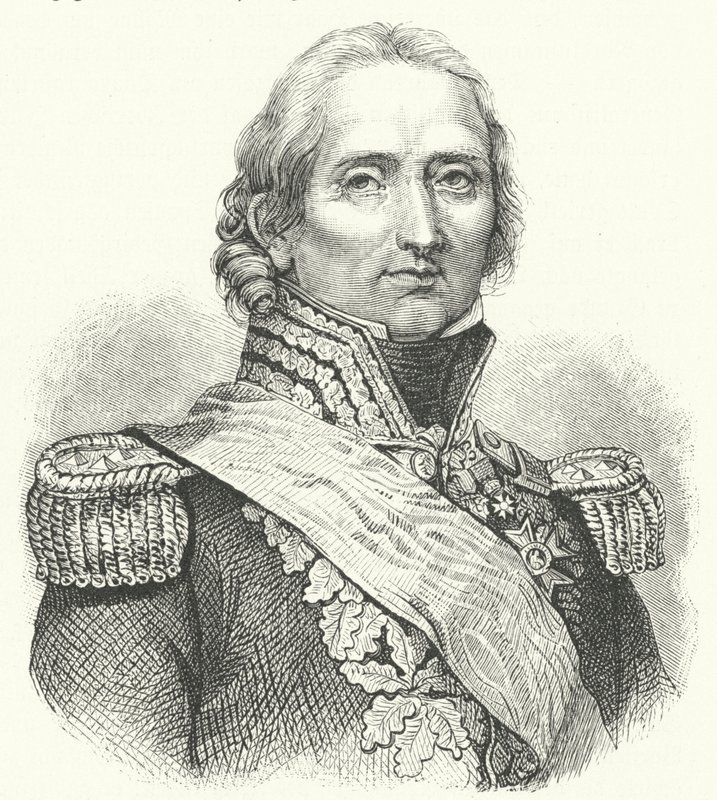Marszałek Nicolas Soult, francuski żołnierz (grafika) autorstwa German School
