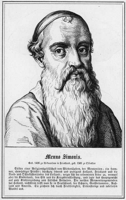 Menno Simonis (grafika) autorstwa German School