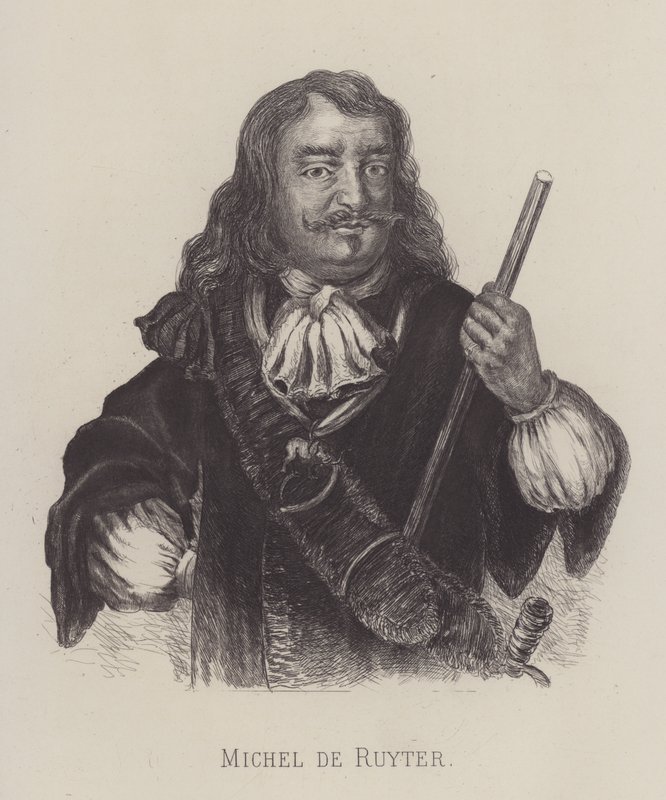 Michiel de Ruyter, holenderski admirał (lit) autorstwa German School