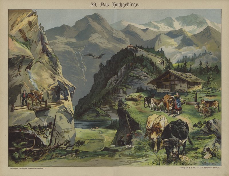 Życie w górach (kolor lito) autorstwa German School