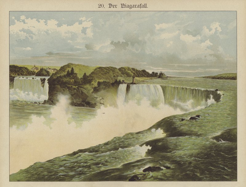 Wodospad Niagara (kolor lito) autorstwa German School