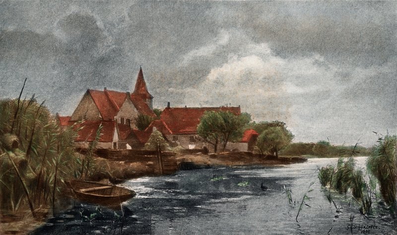 Nieuwkerk (kolorowa fotograwiura) autorstwa German School