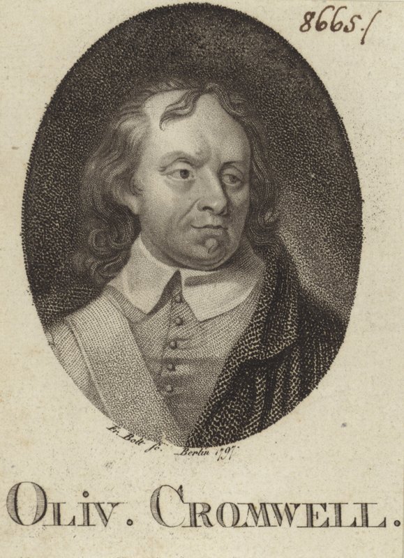 Oliver Cromwell autorstwa German School