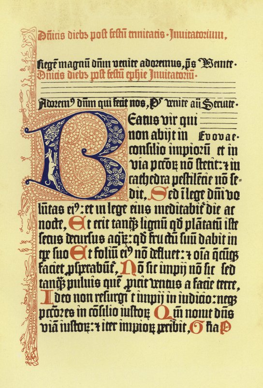 Strona z Kodeksu Psalmorum autorstwa German School