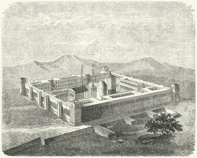 Pałac Dioklecjana w Salonie, stolicy rzymskiej prowincji Dalmacji (rycina) autorstwa German School